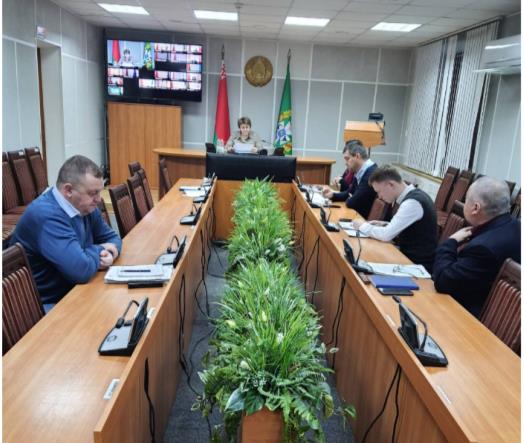 Сегодня главным управлением землеустройства Гомельского облисполкома проведено совещание с использованием видеоконференцсвязи 