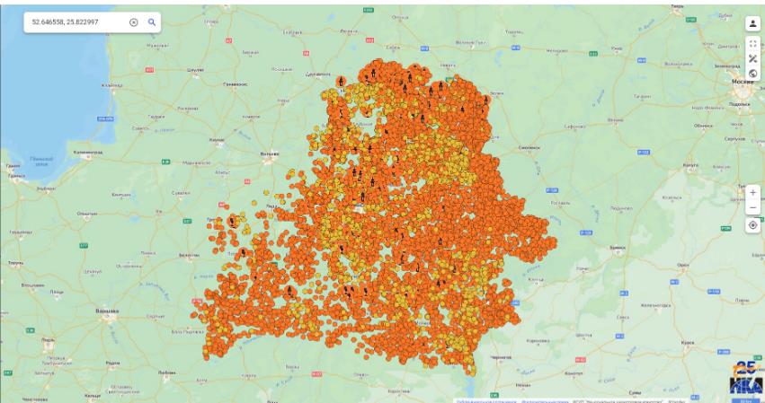 Информация о почти 2,5 тыс. населенных пунктах добавлена в слой «Сожженные деревни» публичной кадастровой карты