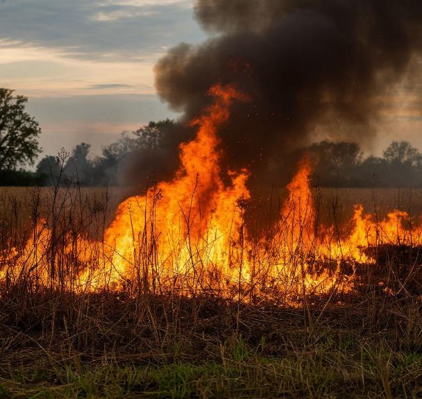 Пал сухой травы: опасность и ответственность