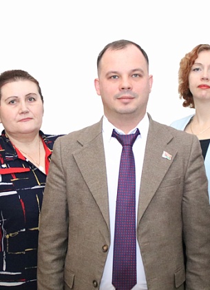 Коллектив отдела землеустройства Светлогорского райисполкома